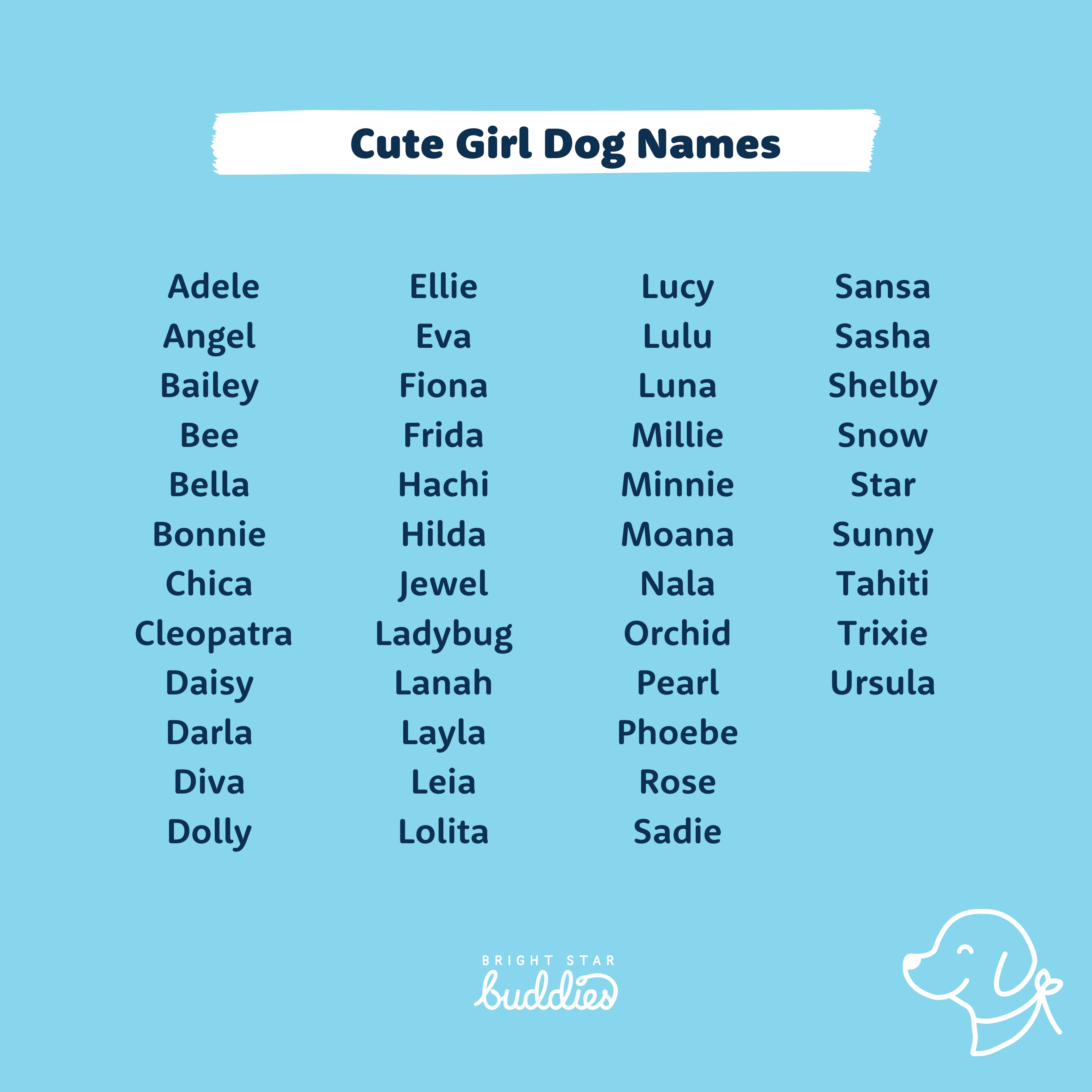 good girl dog names unique