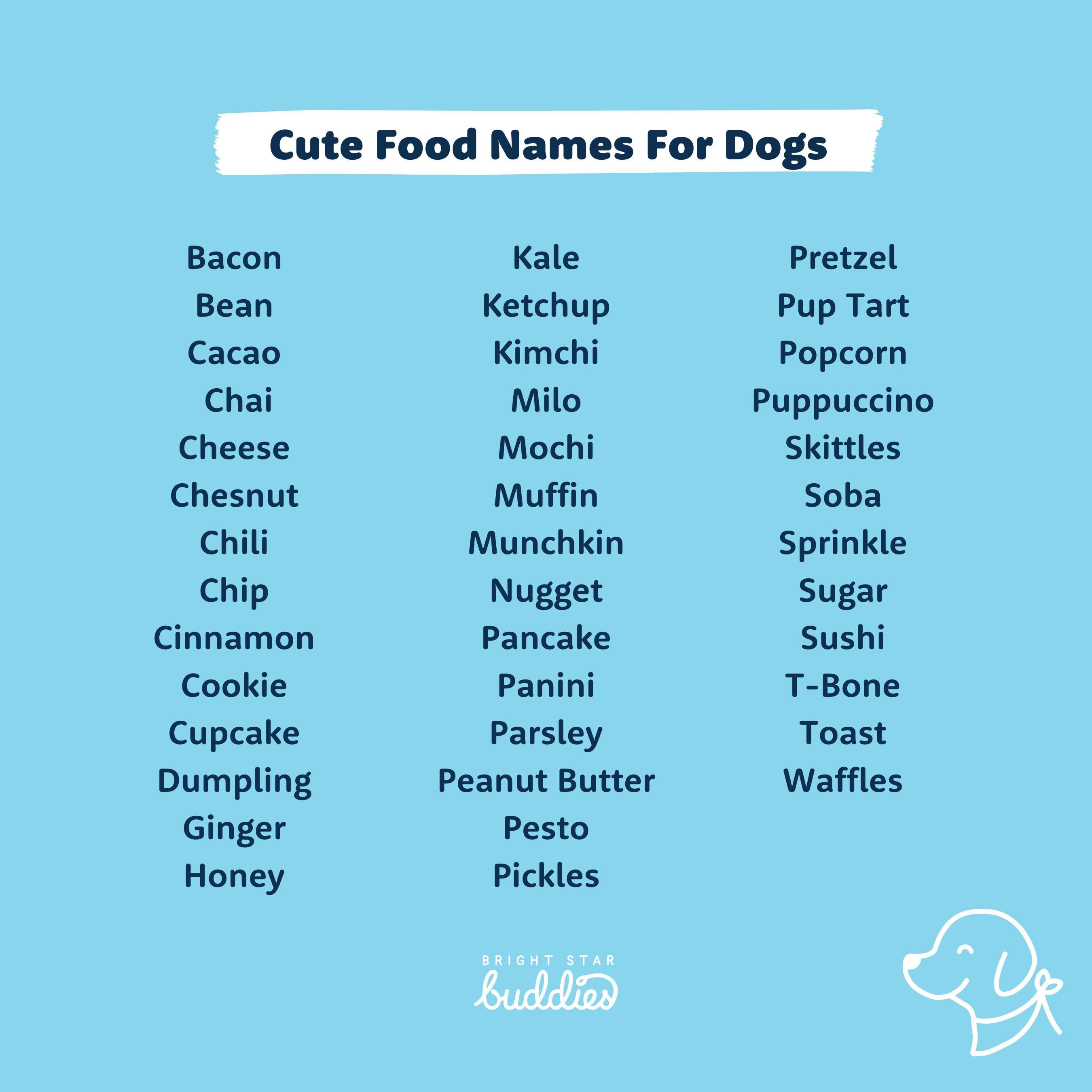 Cute Food Names For Dogs Sale Save 68 Jlcatj gob mx