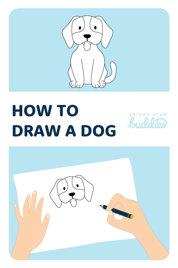 How To Draw A Dog: Step by Step Dog Drawing Guide For Kids - BSB